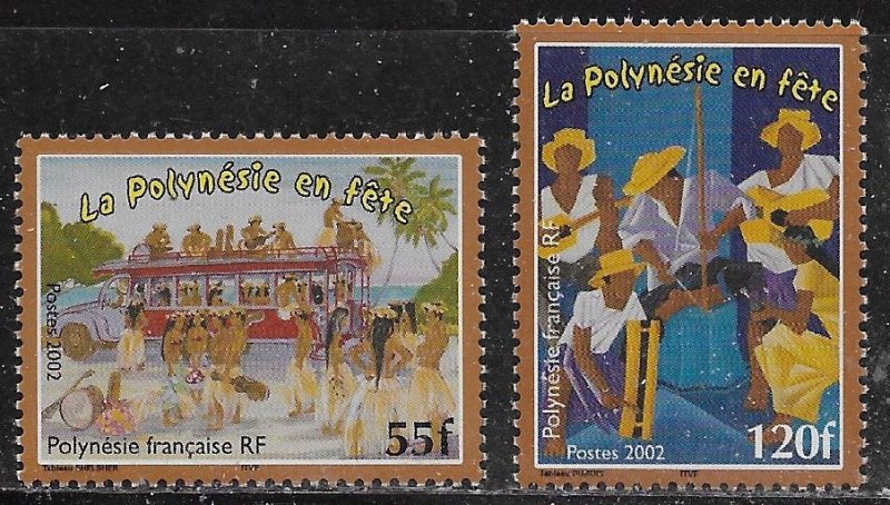 French Polynesia Scott #'s 840 - 841 MNH