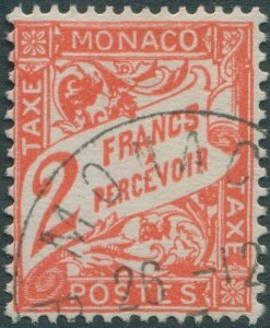 Monaco due 1906 SGD119 2f orange postage due FU