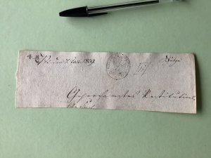 Kingdom of Westphalia Brunswick 1809 courier fee post stamp Ref A1511