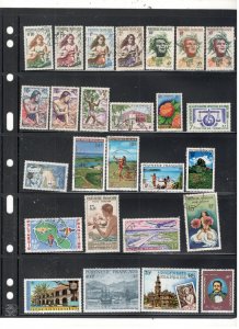 FRENCH POLYNESIA COLLECTION ON STOCK SHEET MINT/USED