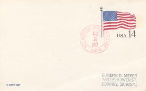 United States Missouri Mt. Moriah C.P.O. 64665 1987 red double ring  1983-199...