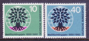 Germany 807-08 MNH 1960 World Refugee Year WRY Set Very Fine