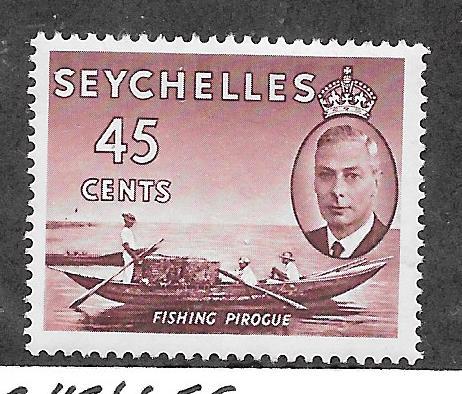 SEYCHELLES #165 40c  King George VI (MNH) CV $1.50