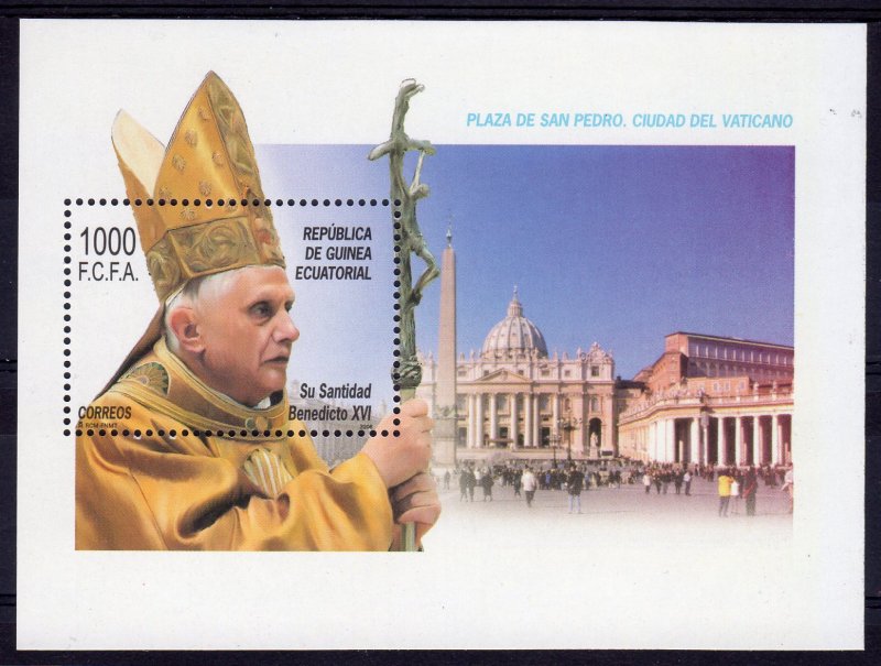 Equatorial Guinea 2006 Pope Benedict XVI  S/S MNH  Mi#Bl.340