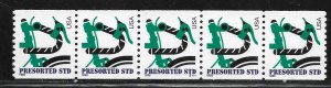 Scott #3229 (10c) Green Bicycle Coil PNC/5 #S111 F VF MNH - DCV=$2.50