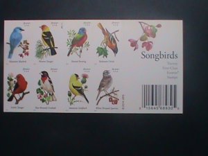 ​UNITED STATES-2014-SC#4891b COLORFUL BEAUTIFUL LOVELY SONG BIRDS MNH BOOKLET