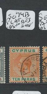 CYPRUS (P0108B) KGV 10 PA SG74B  PLATRES SON CDS  VFU