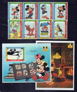 Nevis 740-749 MNH Disney Mickey's Portrait Gallery ZAYIX 0724M0130