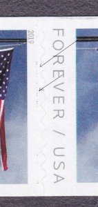 PNC5 55c Navy's Pier Forever Flag (19) SA Seam Line APU P111 US 5342 MNH Variety