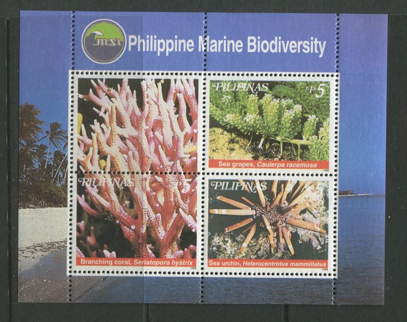 STAMP STATION PERTH Philippines #2615 Coral Souvenir Sheet MNH CV$8.00