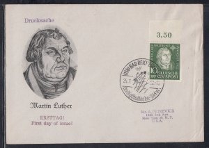 Germany Scott 689 FDC- Martin Luther