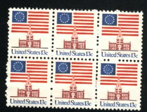 USA # 1622   (6) used 1975-81 PD