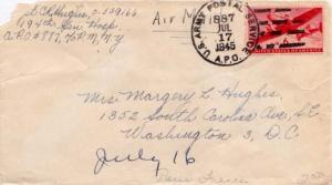 United States, U.S. A.P.O.'s, Airmail, Transport Issue, France