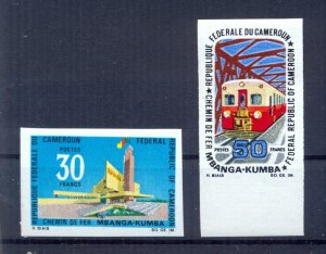 Cameroon 1969 Opening of Mbonga·Kumba Railroad imperforated. VF and Rare