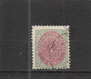 Danish West Indies  Scott#  16  Used  (1898 Numeral of Value)