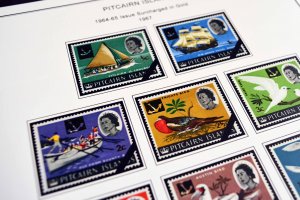 COLOR PRINTED PITCAIRN ISLANDS 1940-2010 STAMP ALBUM PAGES (118 illustr. pages)