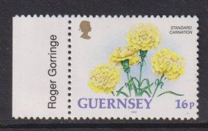 Guernsey  #486  MNH  1992  flowers 16p