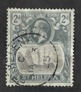 St. Helena Scott #82 Used 2p Edward VII Badge of Colony 2017 SCV = $2.40