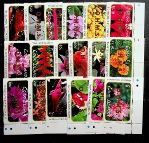 COOK ISL. Sc o70-87 NH ISSUE OF 2010 - FLOWERS - ORCHIDS