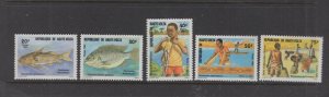 Burkina Faso  #628-32  (1983 Fishing Resources set) VFMNH CV $5.25