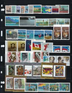 CANADA POSTAGE 1934-1997 SCOTT #210-1630- 1,200+ STAMPS 95% NH- $250 CANADIAN 