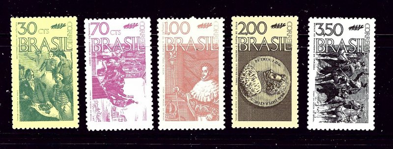 Brazil 1242-46 MH 1972 set