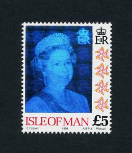 Isle of Man 553c MNH Queen Elizabeth, Hologram