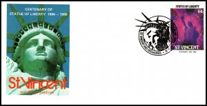 St Vincent 982 Statue of Liberty U/A FDC