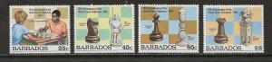 Barbados #632-635 Mint NH