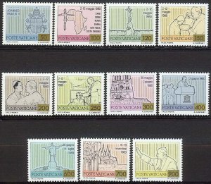 1981 - VATICAN - Scott #694-704  - MNH **