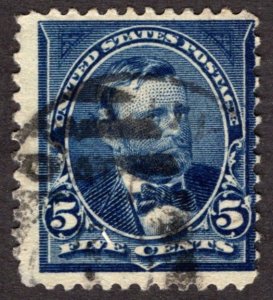 1898, US 5c, Grant, Used, Sc 281