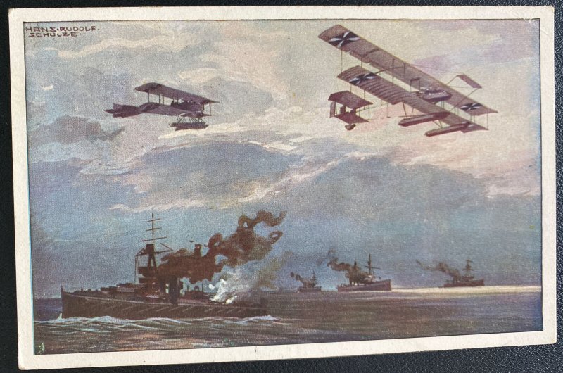 1915 Berlin Germany Picture Postcard Cover To  Vienna Austria Attack Of A Ship