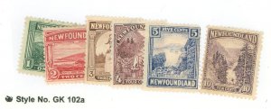 Newfoundland #131/139 Unused Multiple