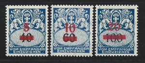 1932 GDANSK - Taxes n . 34/36 3 values MNH / **