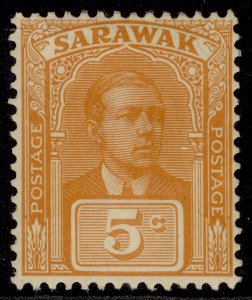 SARAWAK GV SG80, 5c yellow-orange, M MINT. Cat £12.