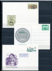 Germany 6 Postal Stationary Cards Unused 3800