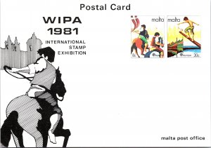 Malta, Government Postal Card, Stamp Collecting, Sports