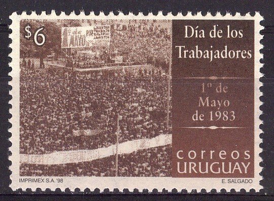 URUGUAY Sc#1724 MNH STAMPS Labor day democracy demonstration activism - Dia d...