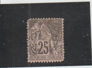French Colonies  Scott#  54  Used  (1886 Commerce)
