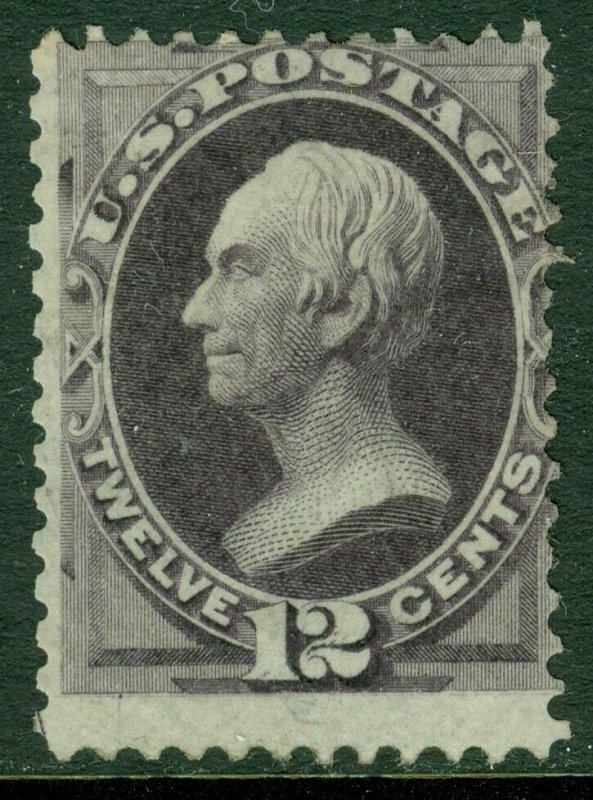 EDW1949SELL : USA 1874 Scott #162 Mint, part OG. Deep color. PSAG Cert Cat $2400