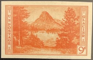 Scott #764 1935 9¢ Nat. Parks Glacier Special Printing imperf. MNH NGAI VF/XF