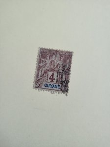 Stamps French Guiana Scott #34 used