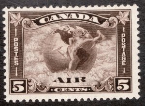 1930 - Sc# C2 - Canada Air Mail, Mercury & Scroll, MH Postage Stamp - cv$70