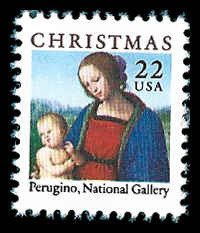 PCBstamps   US #2244 22c Christmas, Madonna & Child, MNH, (6)