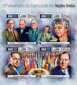 GUINE BISSAU 2015 SHEET UNITED NATIONS NACIONES UNIDAS ONU CHURCHILL gb15516a