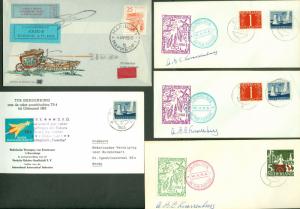 ROCKET MAIL COVERS - Collection of 30 w/labels or signed VF