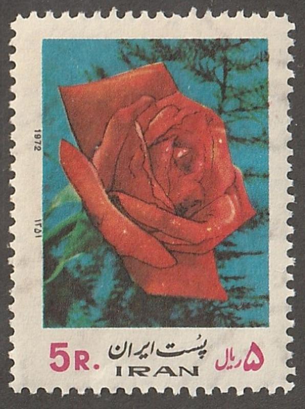 Iran/Persian stamp, Scott# 1646,  mint never  hinged, rose on stamp,  #lc-30