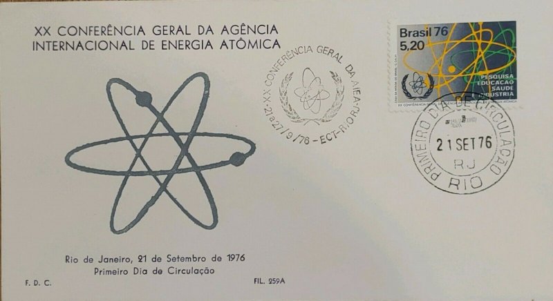 A) 1976, BRASZIL, ATOM, XX GENERAL CONFERENCE OF THE INTERNATIONAL ATOMIC ENERGY 