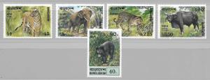 Bangladesh 130-35 Animals set MNH