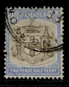 JAMAICA EDVII SG41, 2½d grey and ultramarine, USED. MULT CA